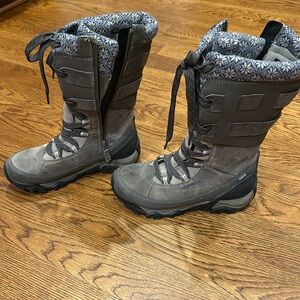 Merrell Tall Zip Winter Boots, 8, thinsulate lining